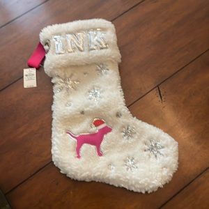 Pink Christmas stocking